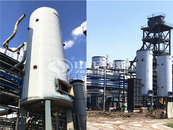 中正YQL<a href='/drygl/' target='_blank'><u>導熱油鍋爐</u></a>在東方華龍施工現場